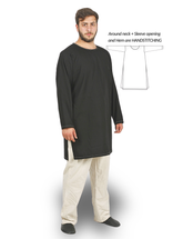 THOR Cotton Canvas Black Tunic - Men's Medieval, Viking & Larp  Tunic